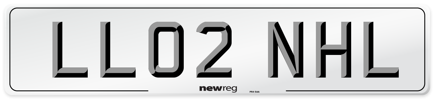 LL02 NHL Number Plate from New Reg